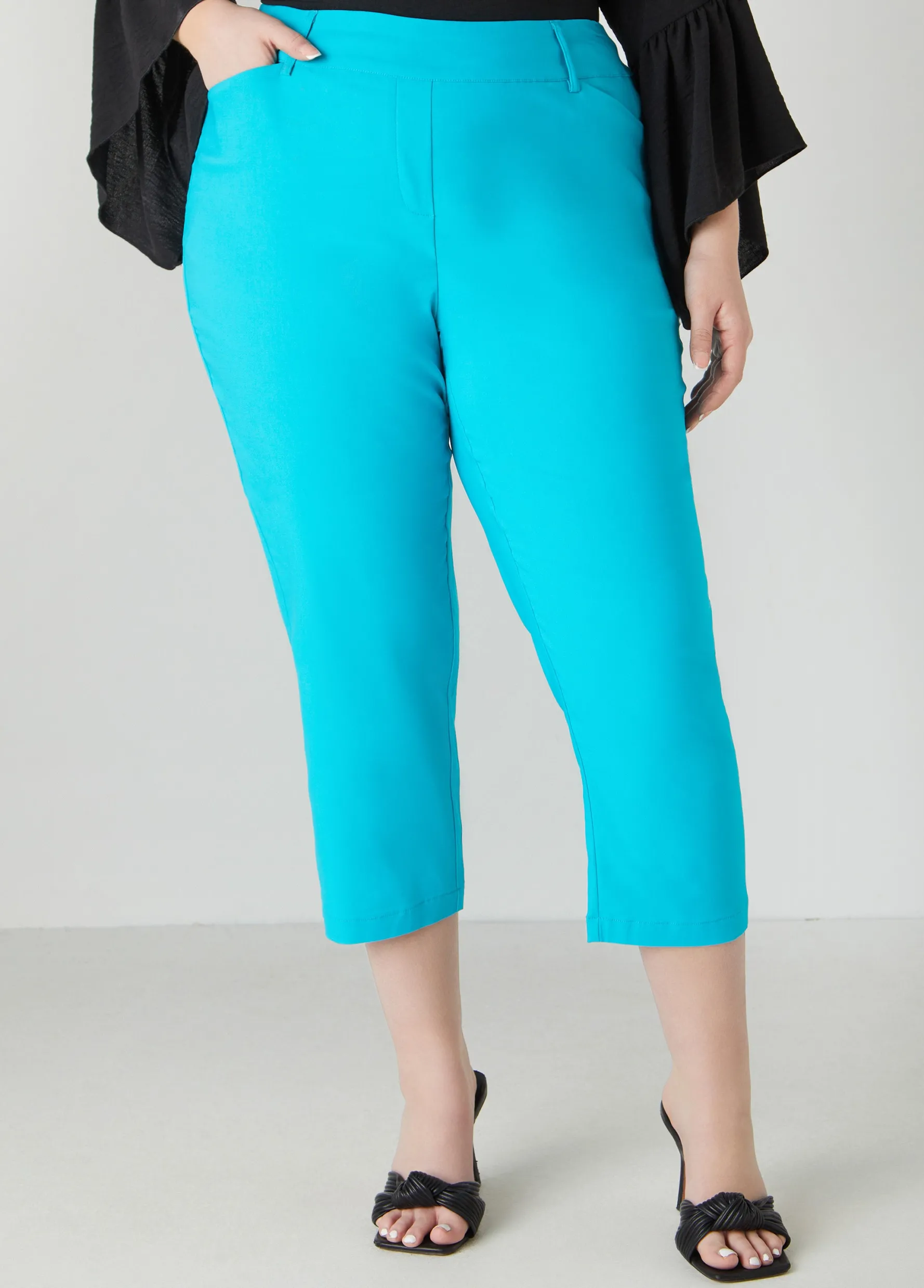 Online Ashley Stewart 25 In Inseam Millennium Cropped Pants
