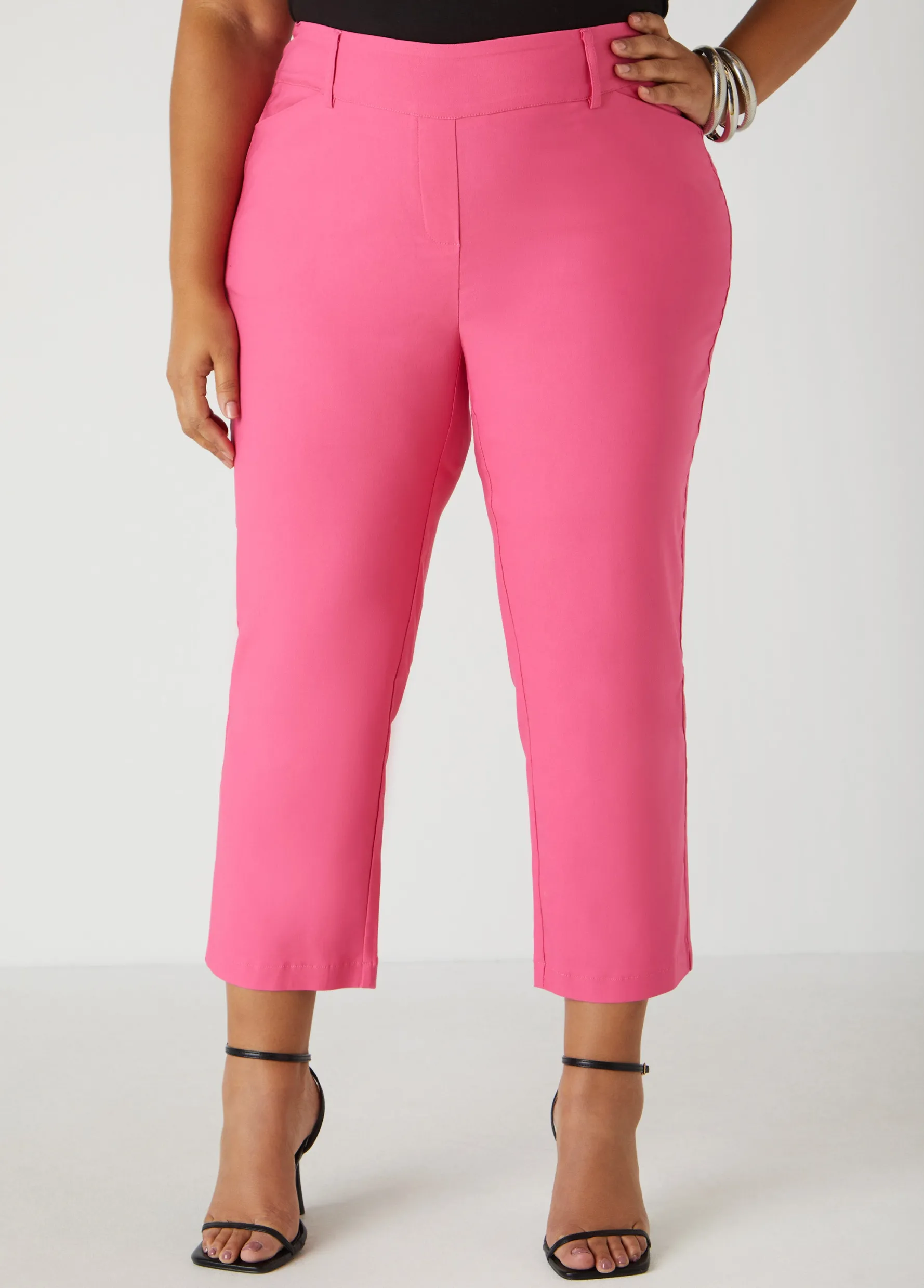 Online Ashley Stewart 25 In Inseam Millennium Cropped Pants