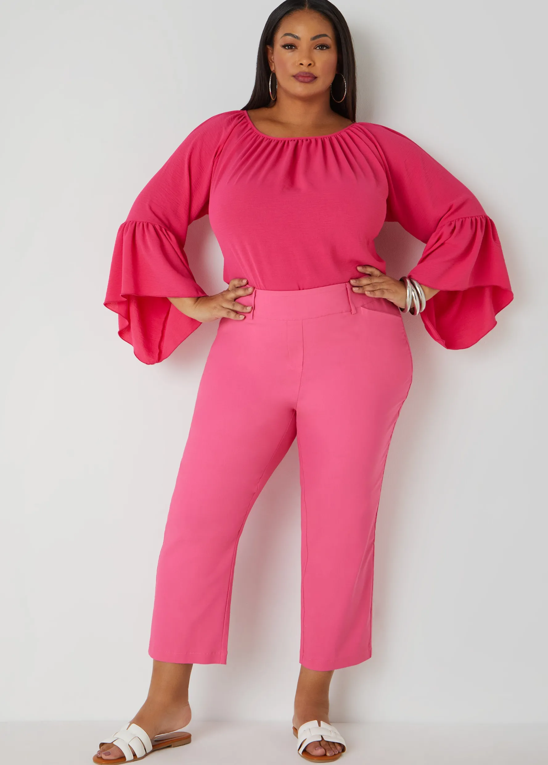Online Ashley Stewart 25 In Inseam Millennium Cropped Pants