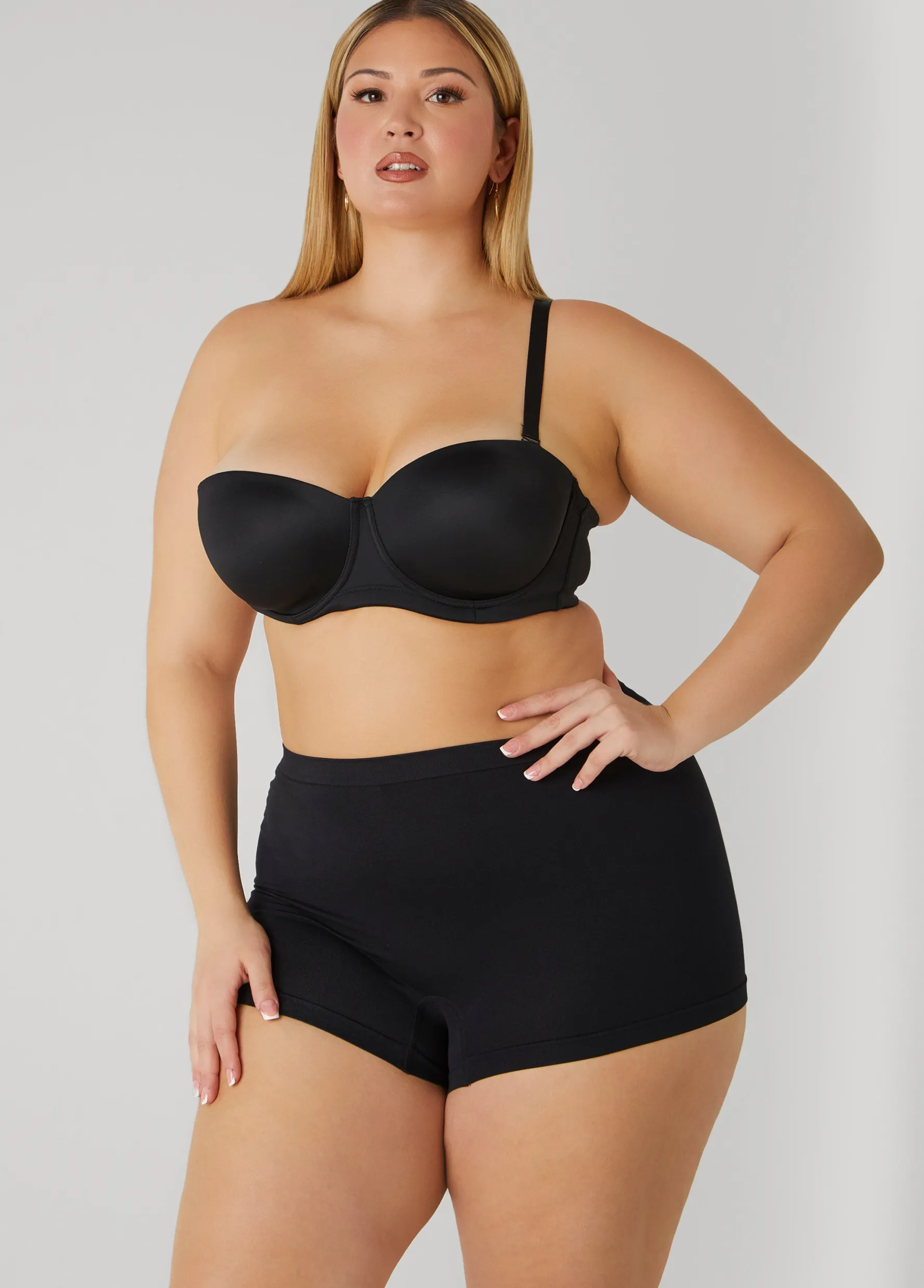 Hot Ashley Stewart 5 Way Convertible Underwire Bra Black