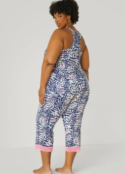 Fashion Ashley Stewart Animal Print Pajama Set