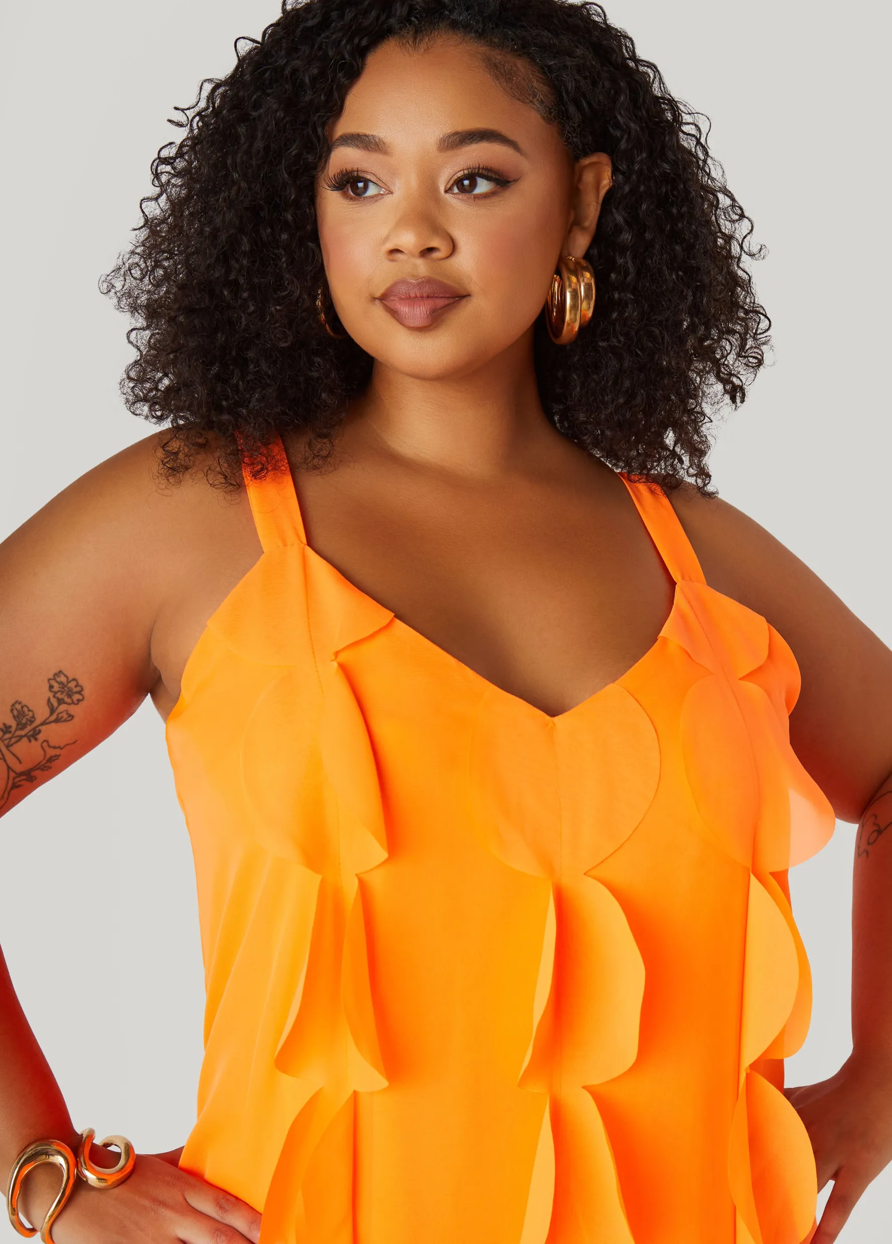 Discount Ashley Stewart Appliqued Maxi Dress
