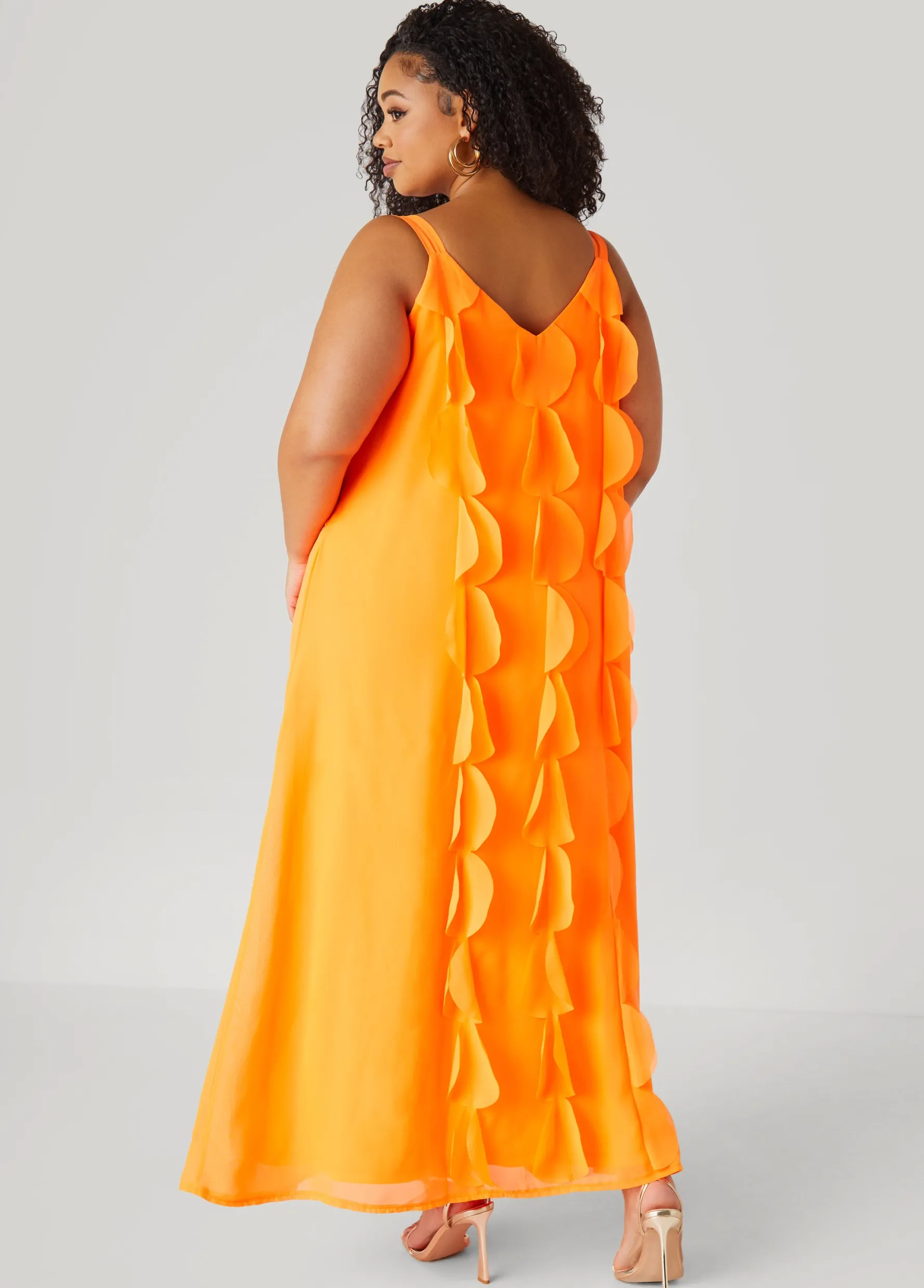 Discount Ashley Stewart Appliqued Maxi Dress