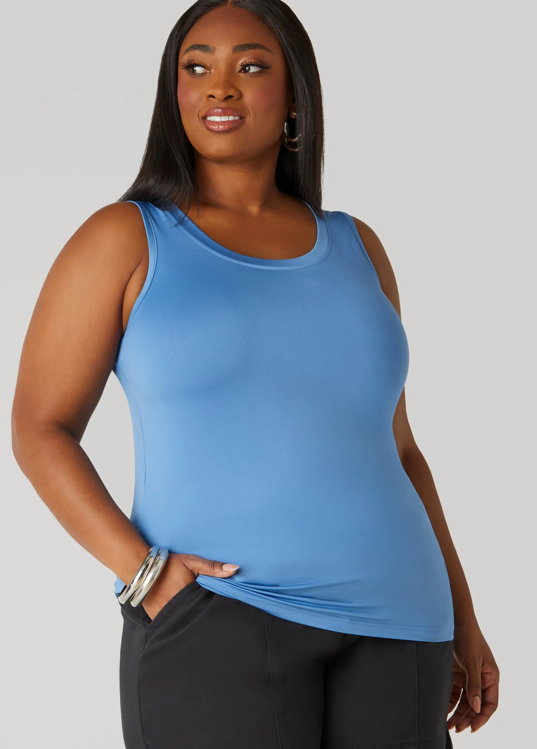 Best Ashley Stewart Basic Knit Tank Top