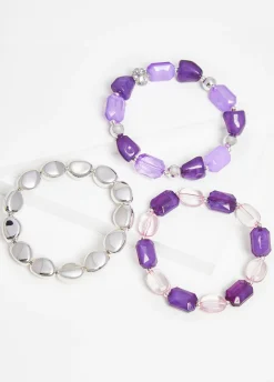 Online Ashley Stewart Bead & Crystal Bracelet Set