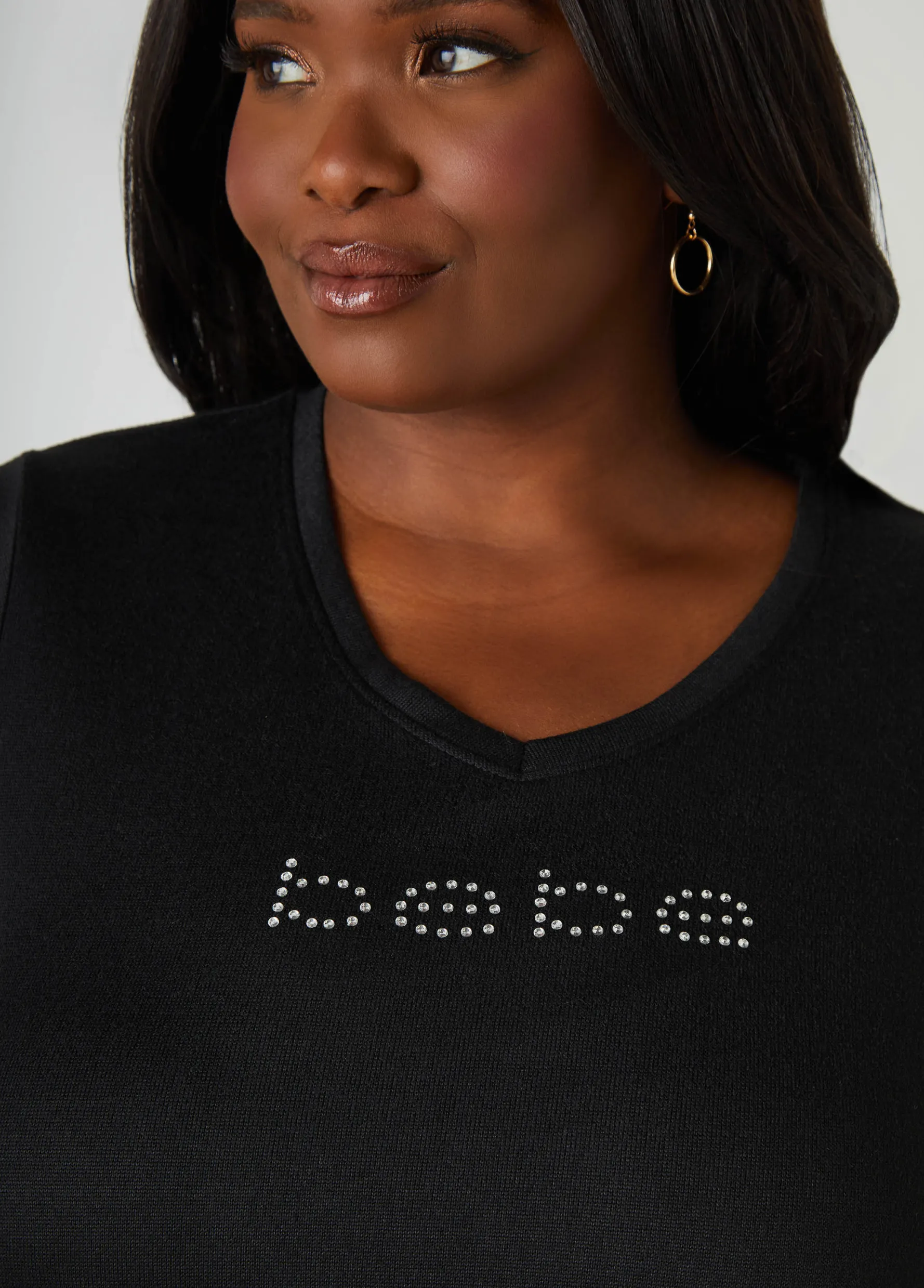 Online Ashley Stewart Bebe Printed Joggers Pajamas Set Black