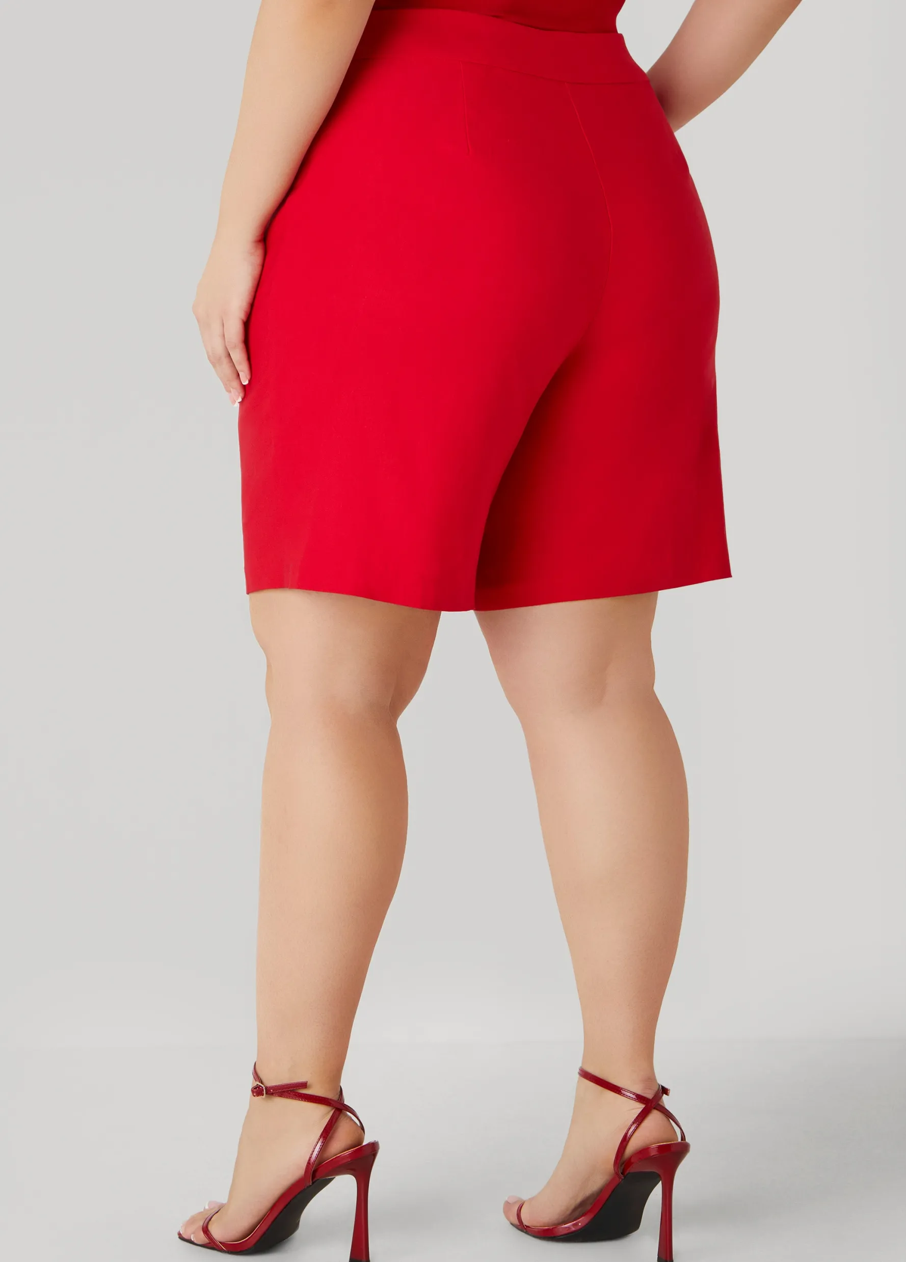 Discount Ashley Stewart Button Embellished Shorts