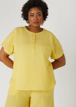 Sale Ashley Stewart Button Front Tunic