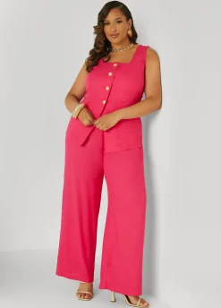 Sale Ashley Stewart Button Front Vest