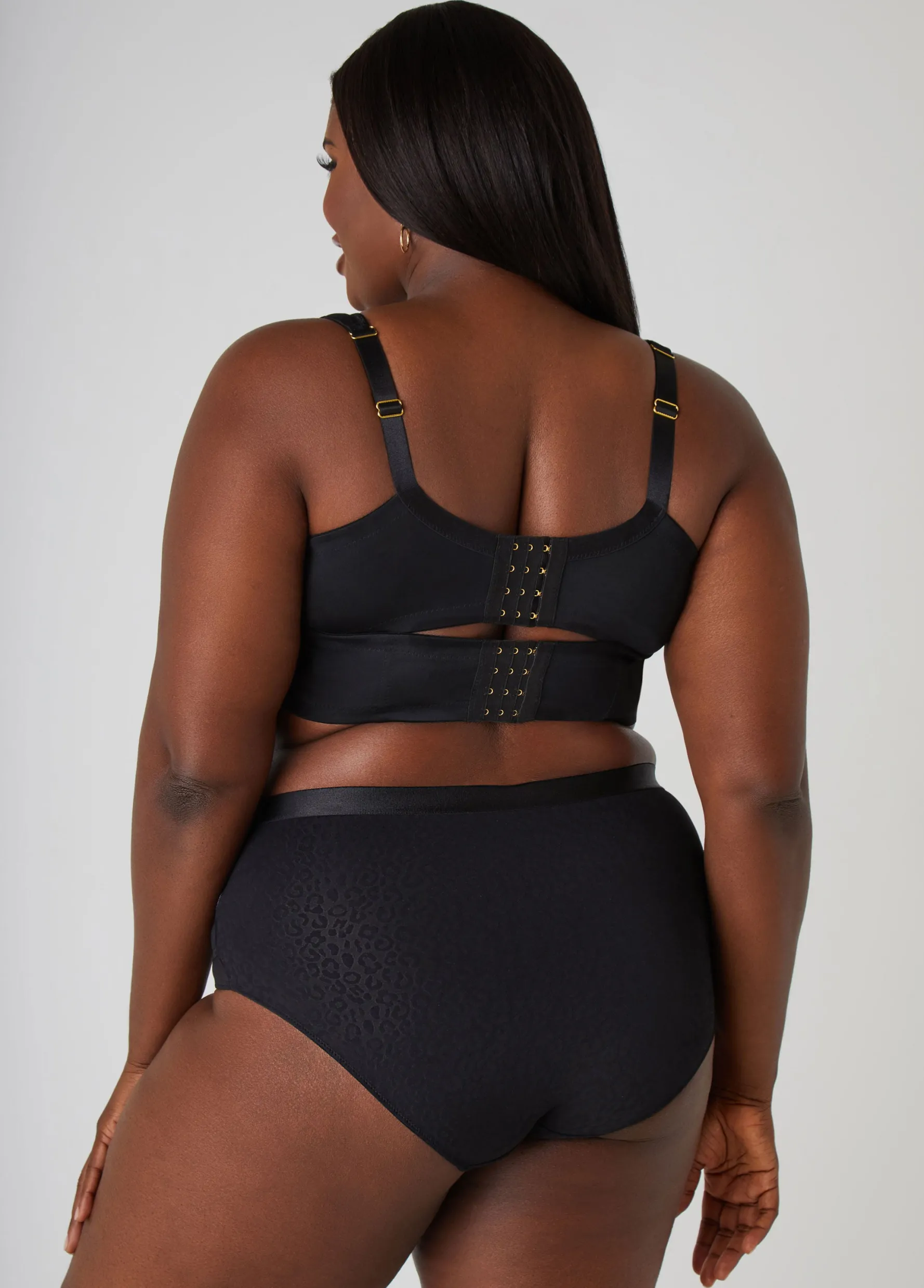 Online Ashley Stewart Caged Leopard Hipster Panty