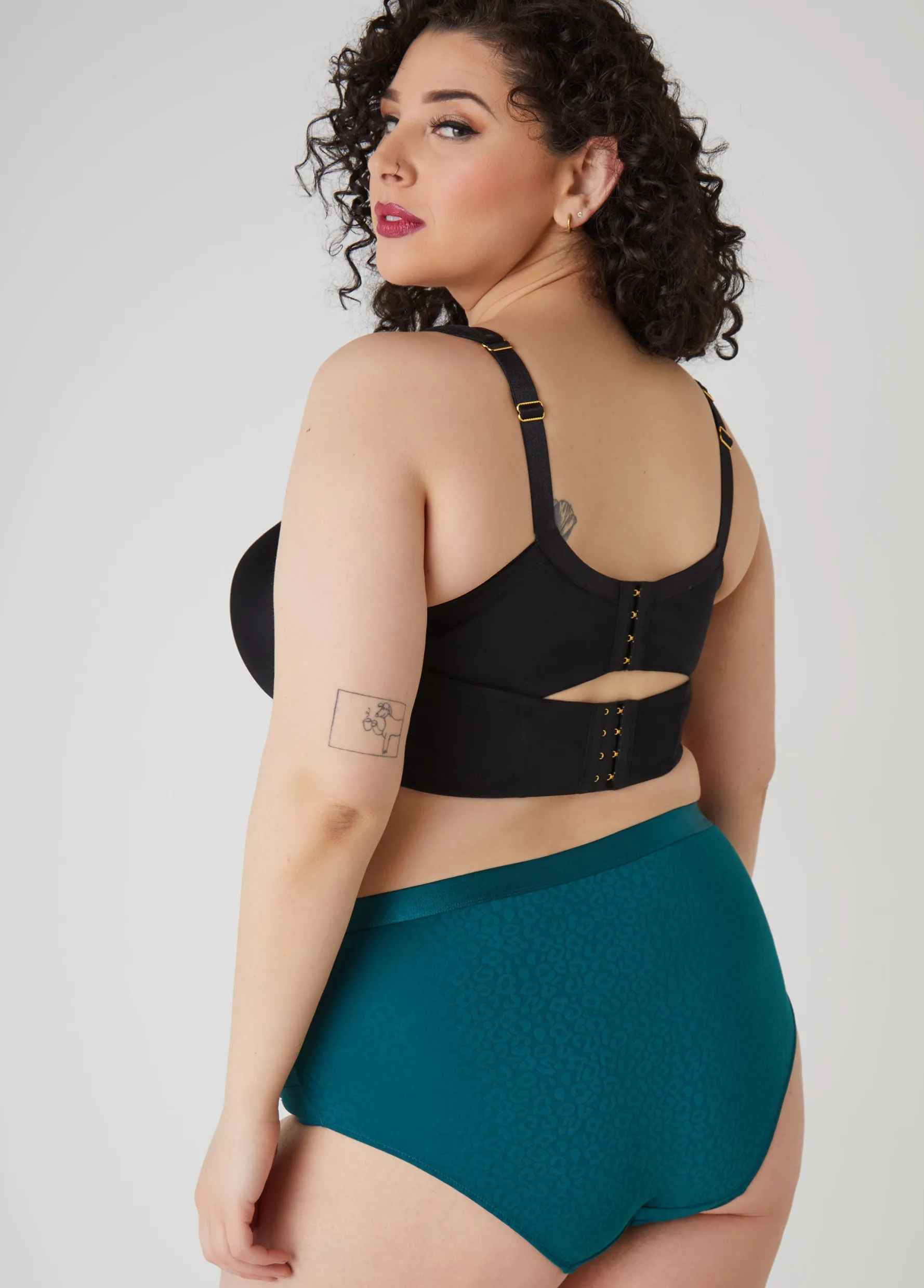 Online Ashley Stewart Caged Leopard Hipster Panty