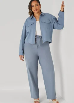 Clearance Ashley Stewart Cotton And Linen Jacket