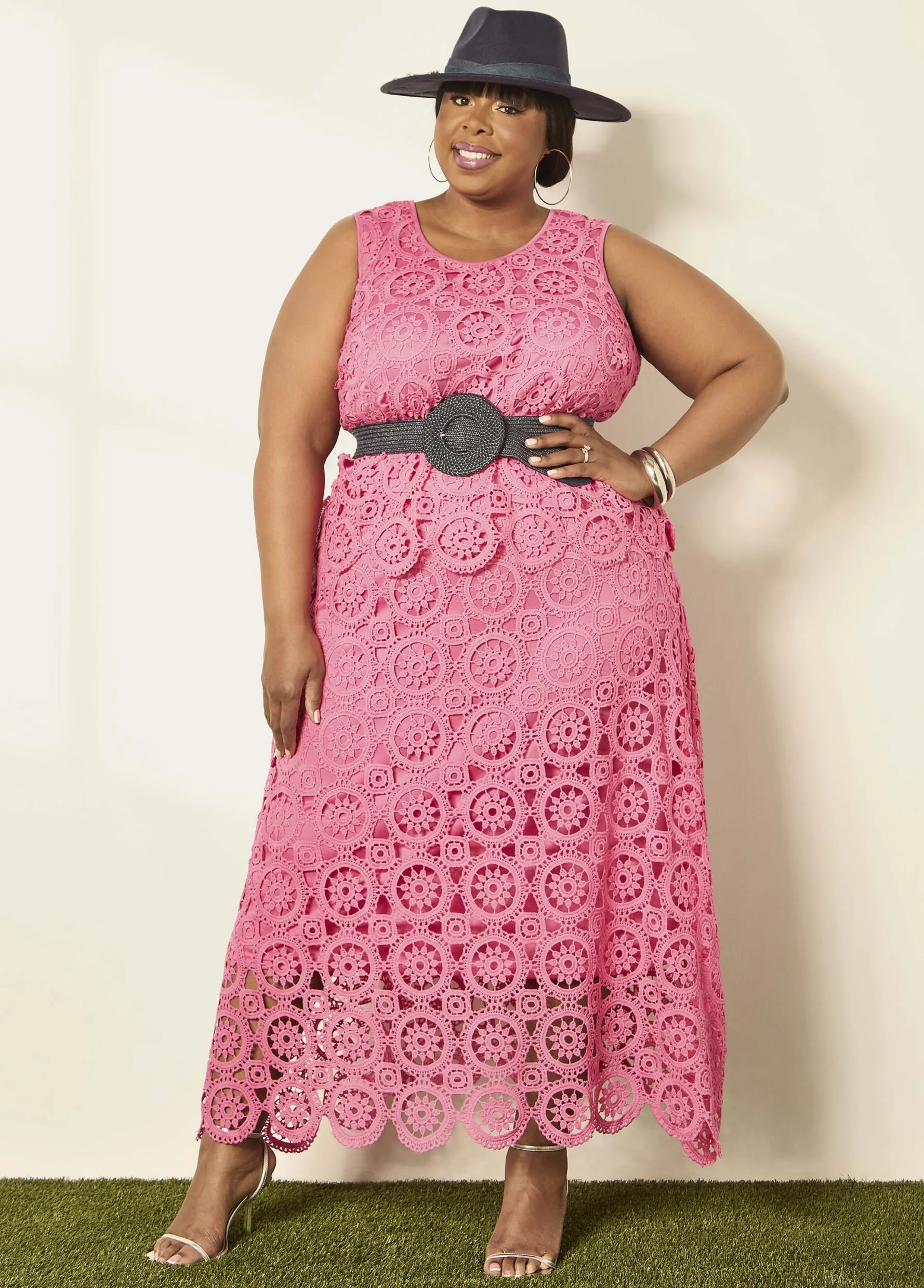 Discount Ashley Stewart Crochet Maxi Skirt