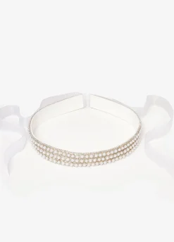 Sale Ashley Stewart Crystal And Faux Pearl Bridal Belt