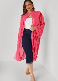 Outlet Ashley Stewart Cuffed Stretch Denim Capris Dk Rinse