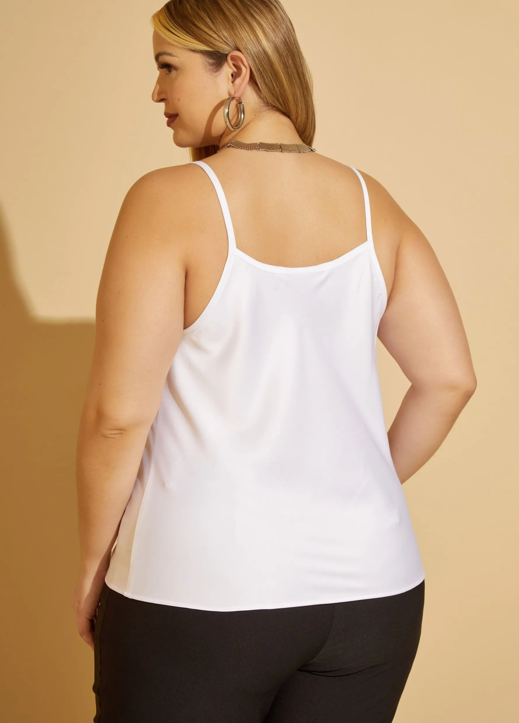 Discount Ashley Stewart Draped Satin Cami