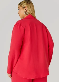 Sale Ashley Stewart Draped Textured Jacket