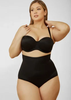 Discount Ashley Stewart Extra Firm Shaping Briefs Black