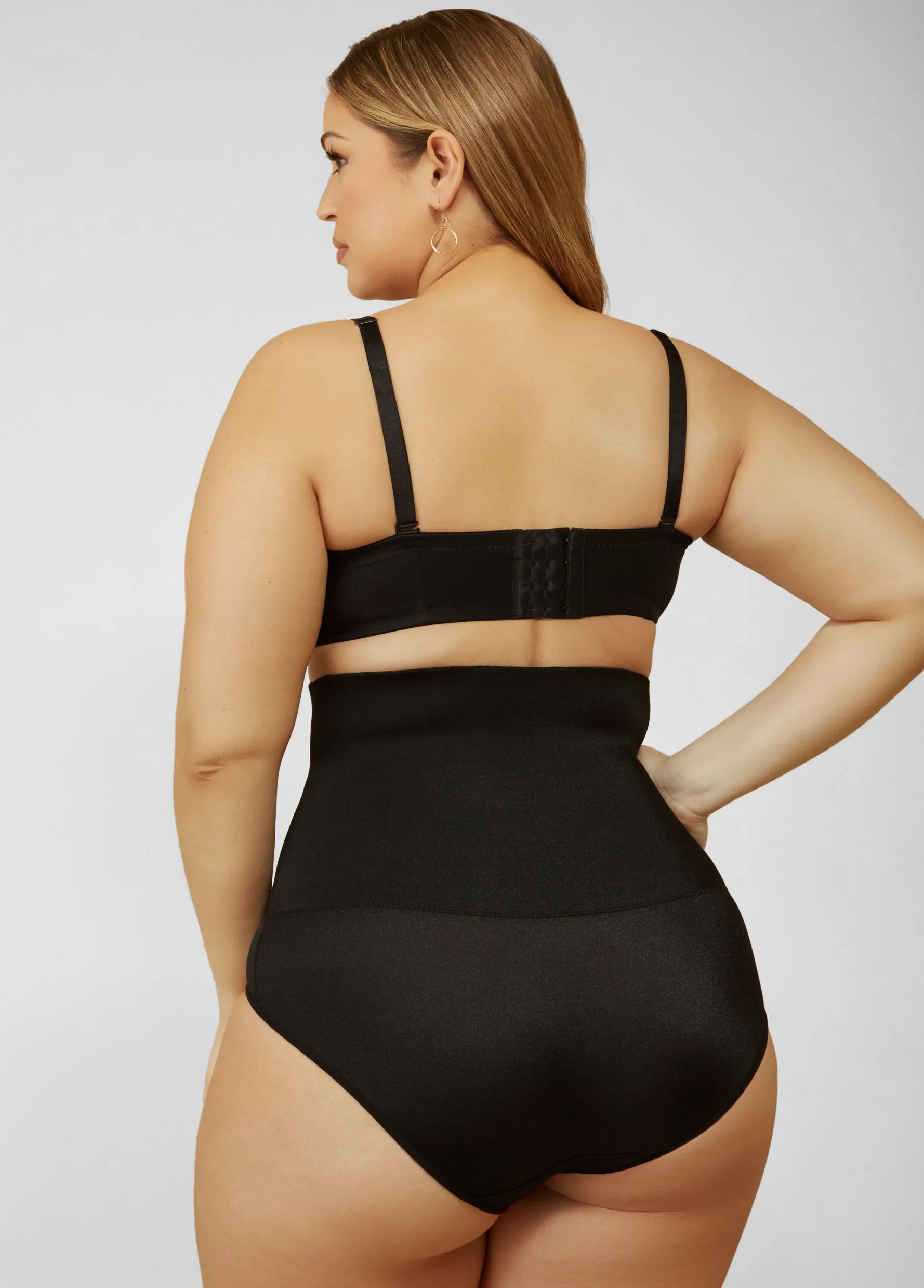 Discount Ashley Stewart Extra Firm Shaping Briefs Black