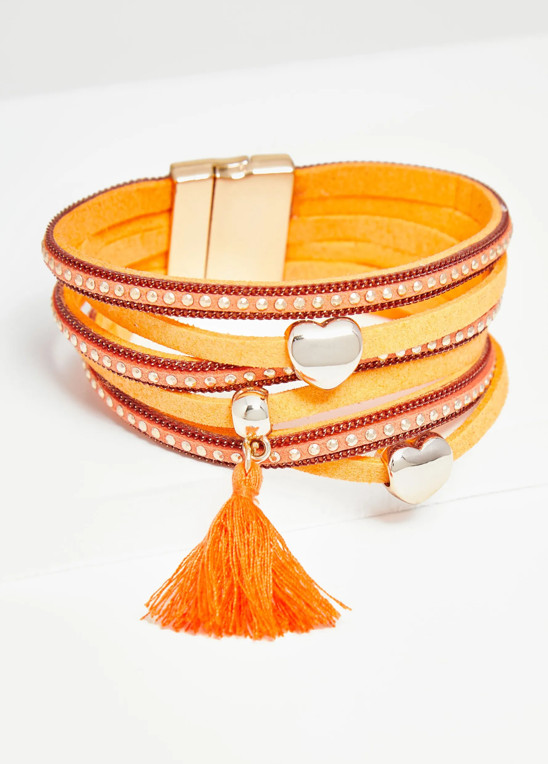 Outlet Ashley Stewart Faux Suede Studded Bracelet Exuberance