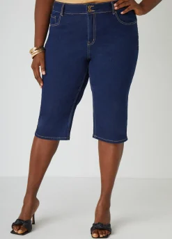 Outlet Ashley Stewart Fearless Denim Capris