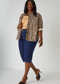 Outlet Ashley Stewart Fearless Denim Capris