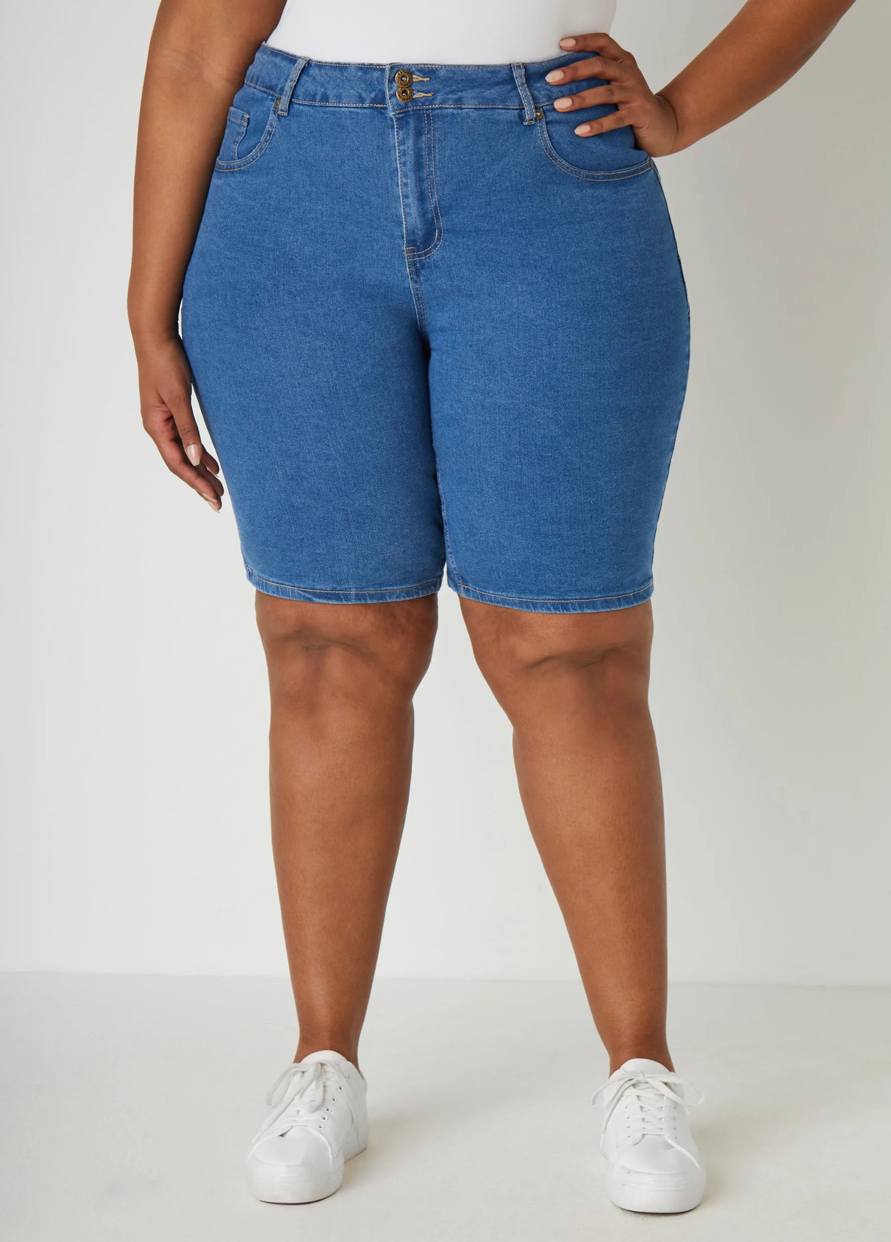 Fashion Ashley Stewart Fearless Denim Shorts