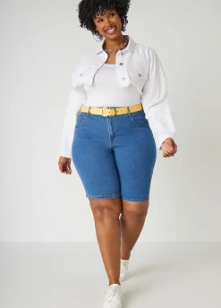 Fashion Ashley Stewart Fearless Denim Shorts