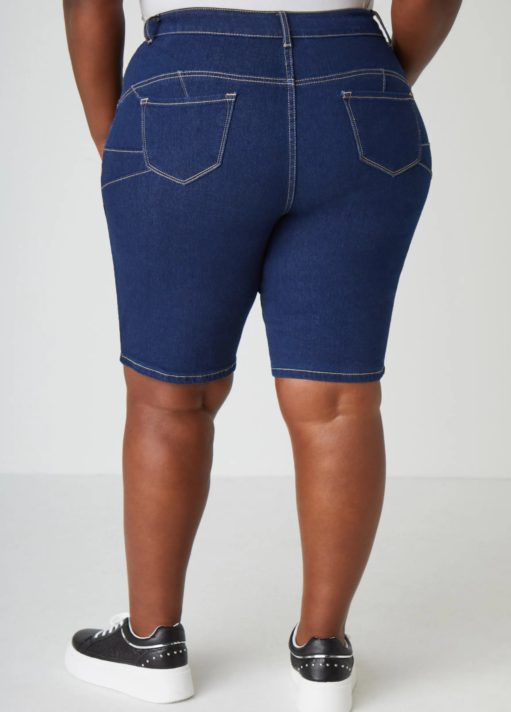 Fashion Ashley Stewart Fearless Denim Shorts