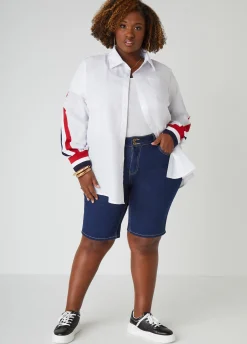Fashion Ashley Stewart Fearless Denim Shorts