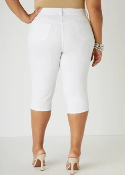 Hot Ashley Stewart Fearless Stretch Denim Capris