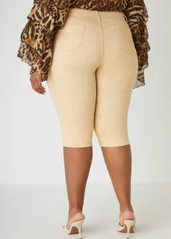 Hot Ashley Stewart Fearless Stretch Denim Capris