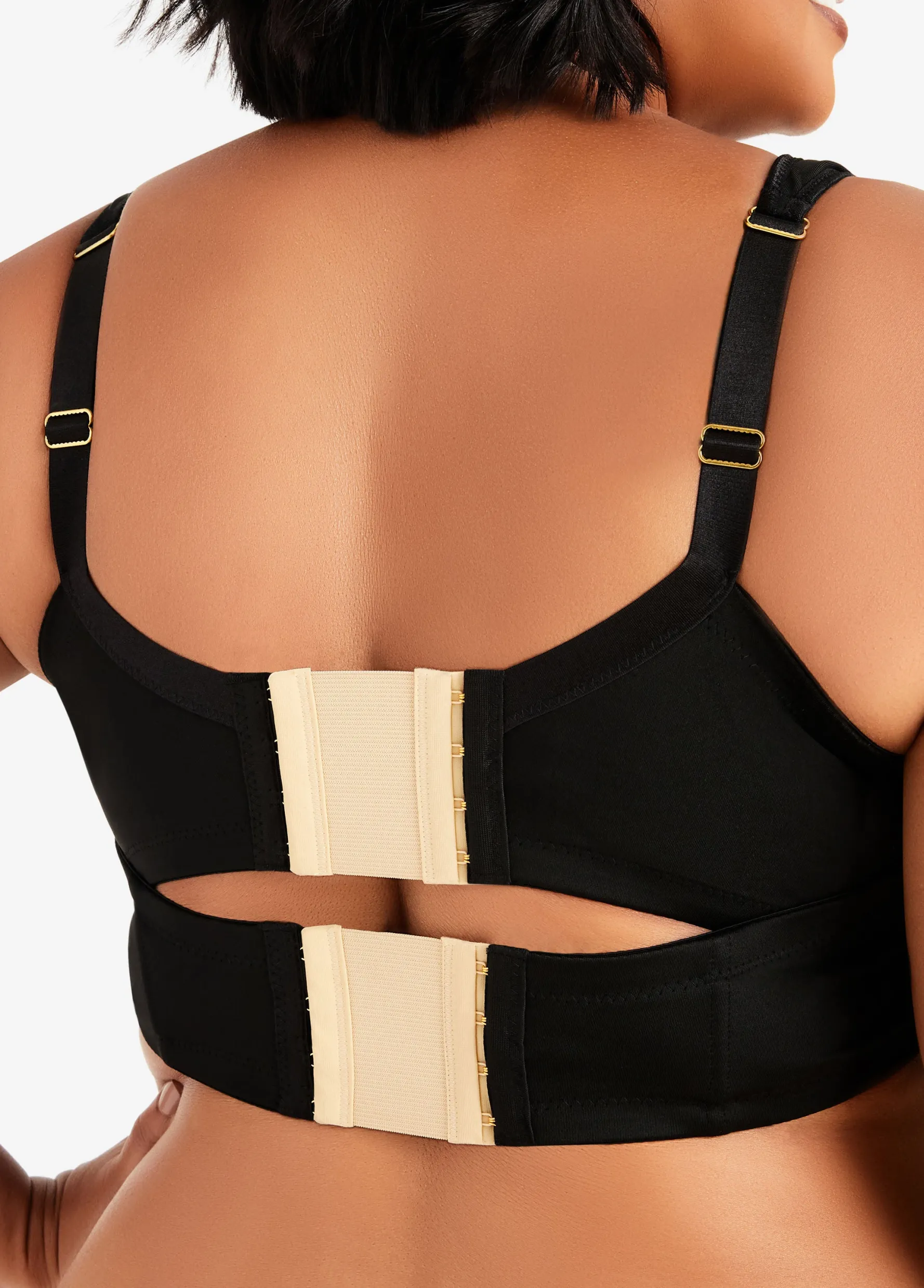 Online Ashley Stewart Four Hook Bra Extender Set Black Combo