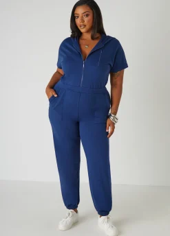 Online Ashley Stewart French Terry Joggers Jumpsuit
