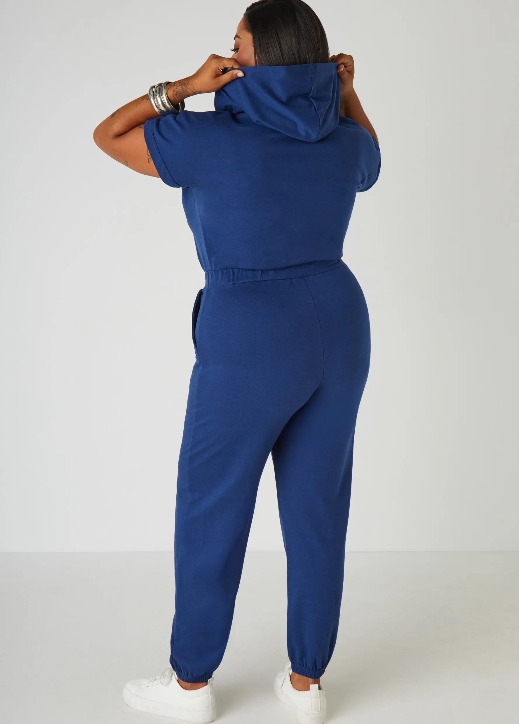 Online Ashley Stewart French Terry Joggers Jumpsuit
