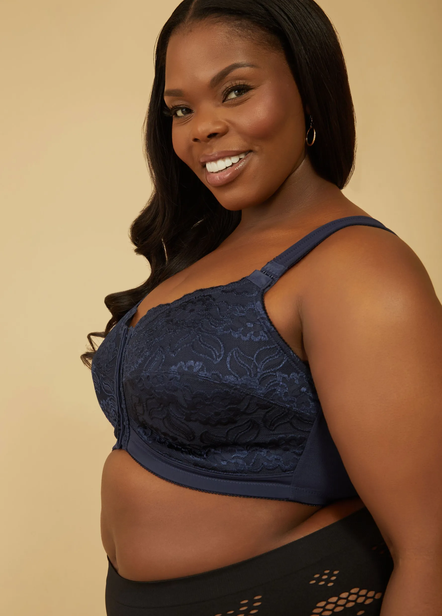 Discount Ashley Stewart Front Close Wireless Posture Bra