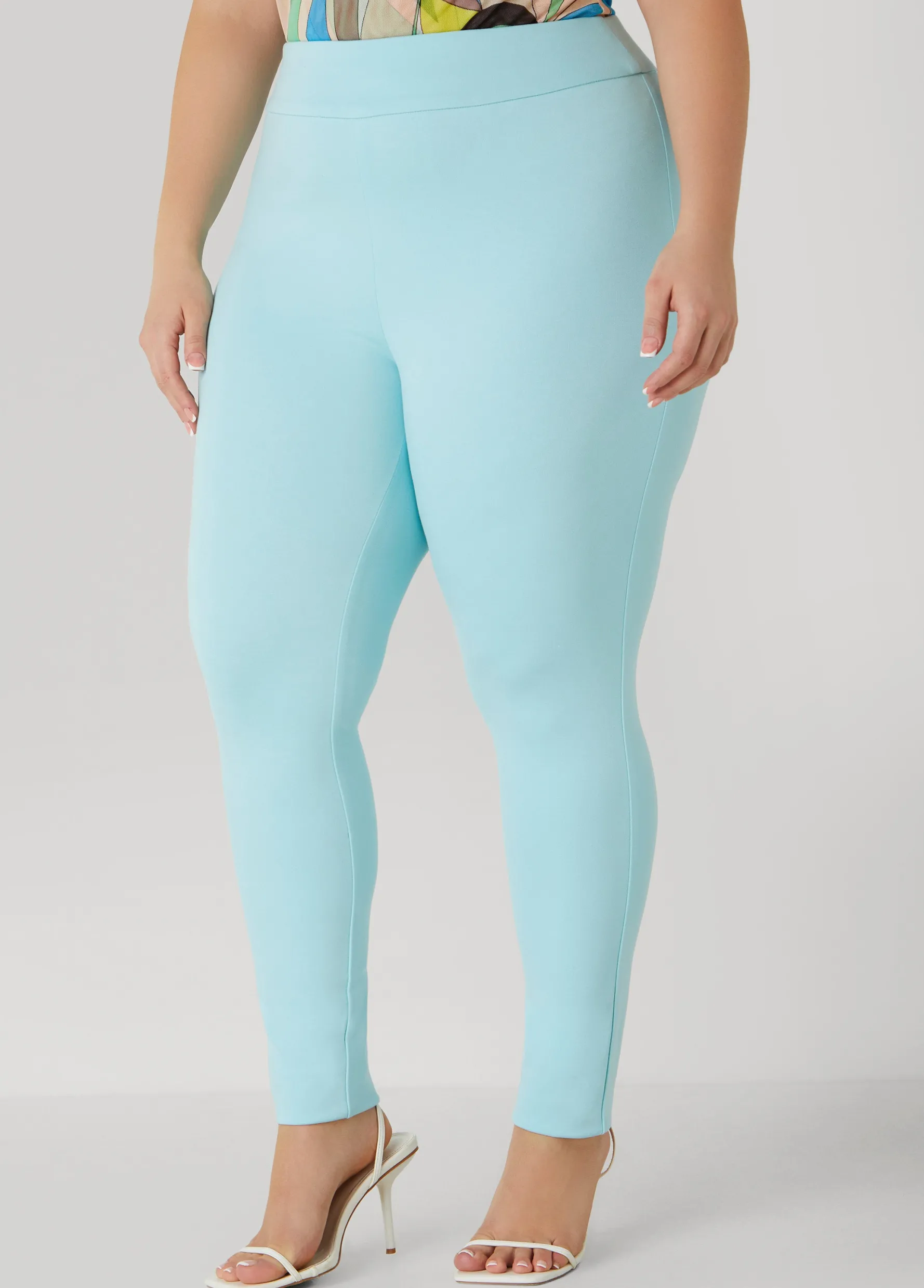 Outlet Ashley Stewart High Rise Pull On Ponte Leggings