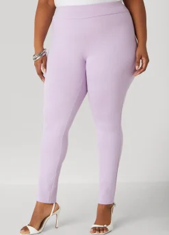 Outlet Ashley Stewart High Rise Pull On Ponte Leggings