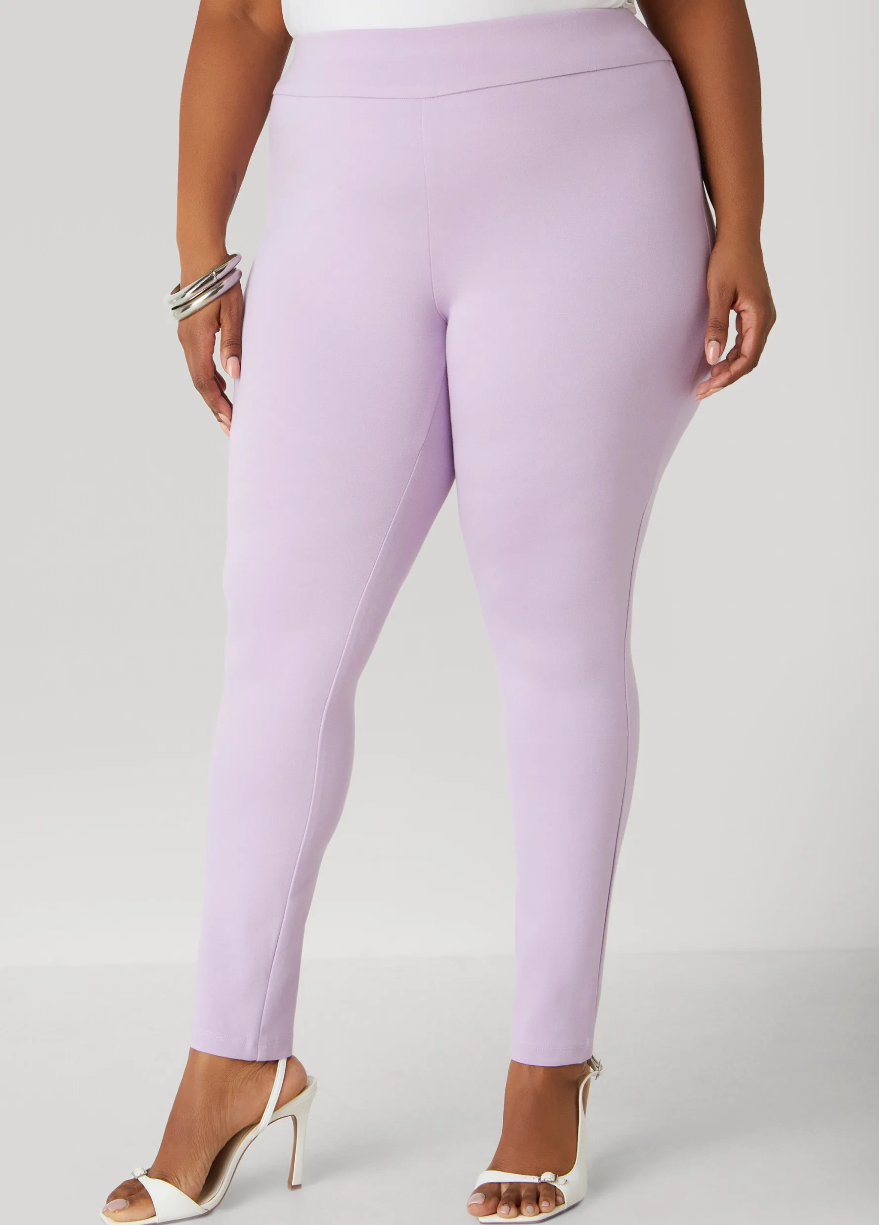 Outlet Ashley Stewart High Rise Pull On Ponte Leggings