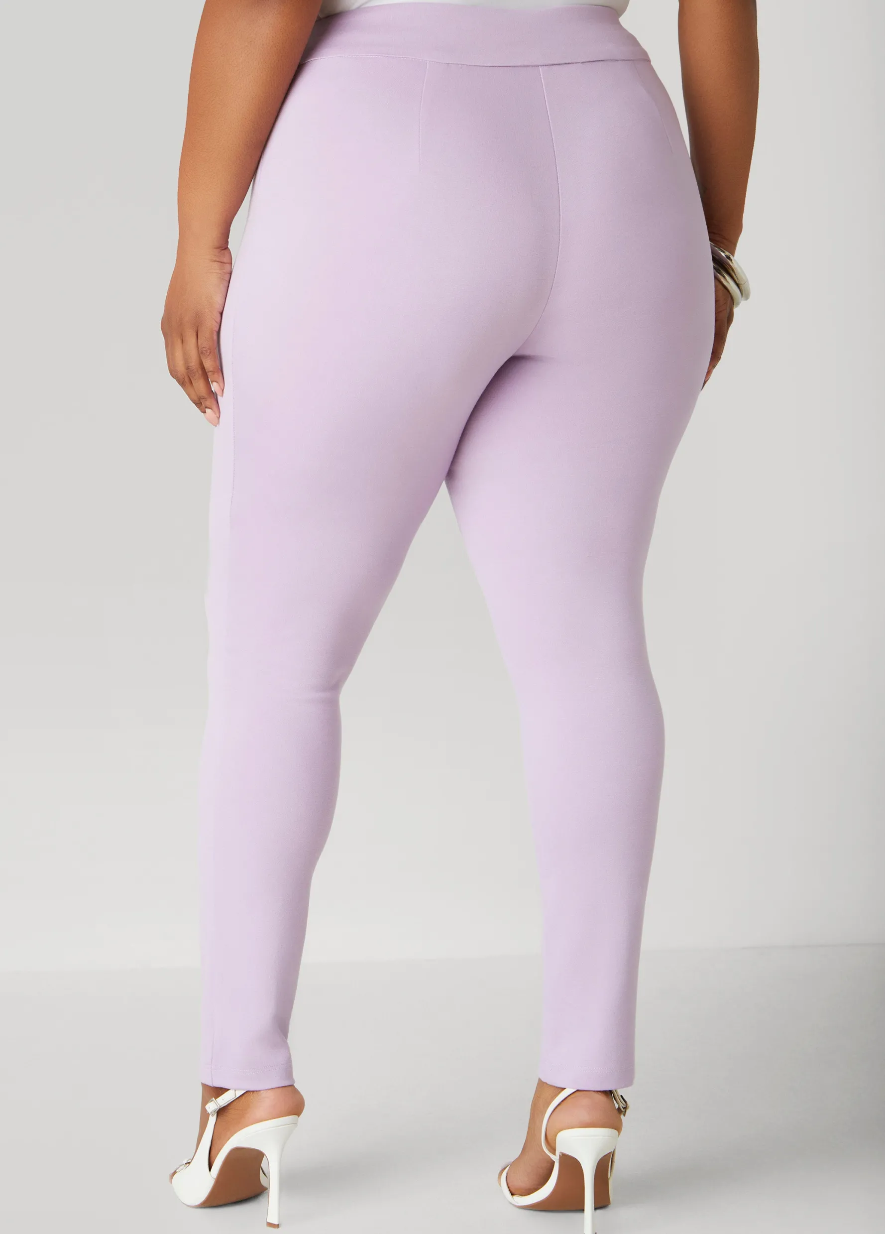 Outlet Ashley Stewart High Rise Pull On Ponte Leggings