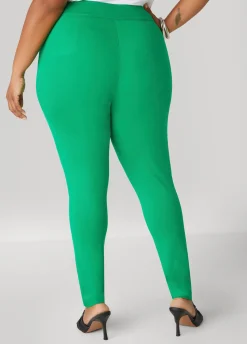 Clearance Ashley Stewart High Waist Ponte Pull On Leggings