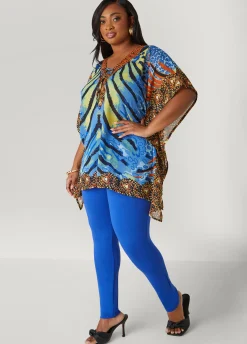 Clearance Ashley Stewart High Waist Ponte Pull On Leggings