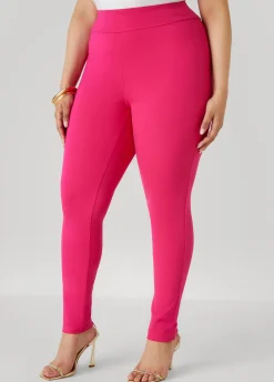 Clearance Ashley Stewart High Waist Ponte Pull On Leggings