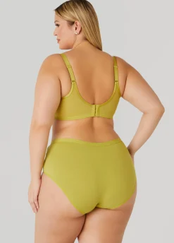 New Ashley Stewart Lace And Mesh Underwire Bra MOSS