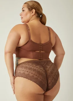 Clearance Ashley Stewart Lace Paneled Hipster Briefs