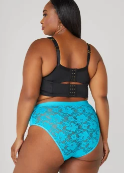 Hot Ashley Stewart Lace Paneled Hipster Panty