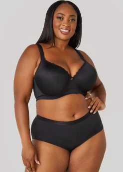 New Ashley Stewart Logo Cotton Blend Boyshorts