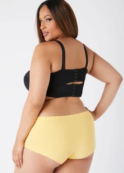 Best Ashley Stewart Logo Print Cotton Blend Boyshorts