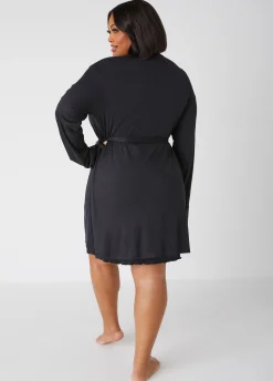 New Ashley Stewart Love To Sleep Chemise And Robe Set