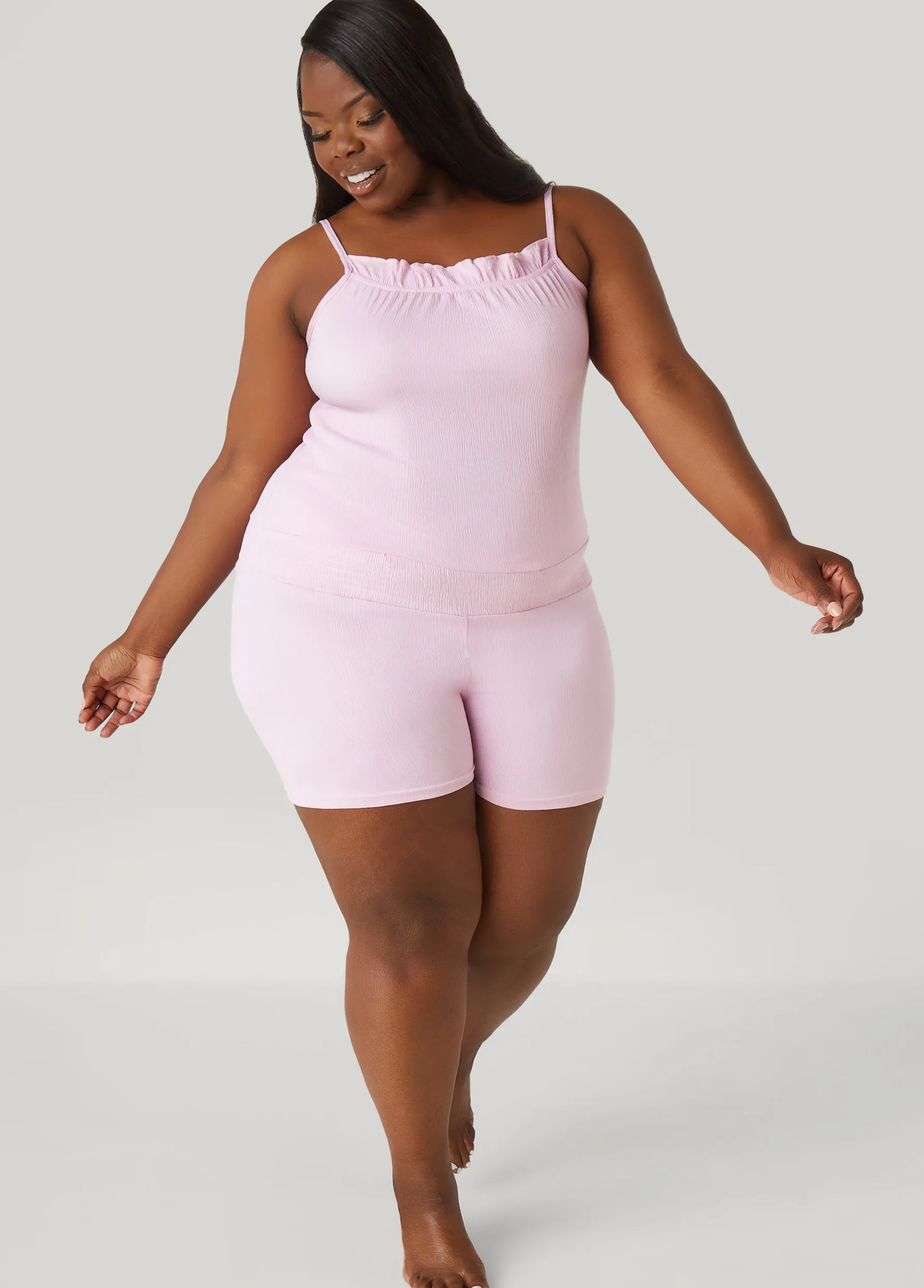 Online Ashley Stewart Love To Sleep Romper LILAC